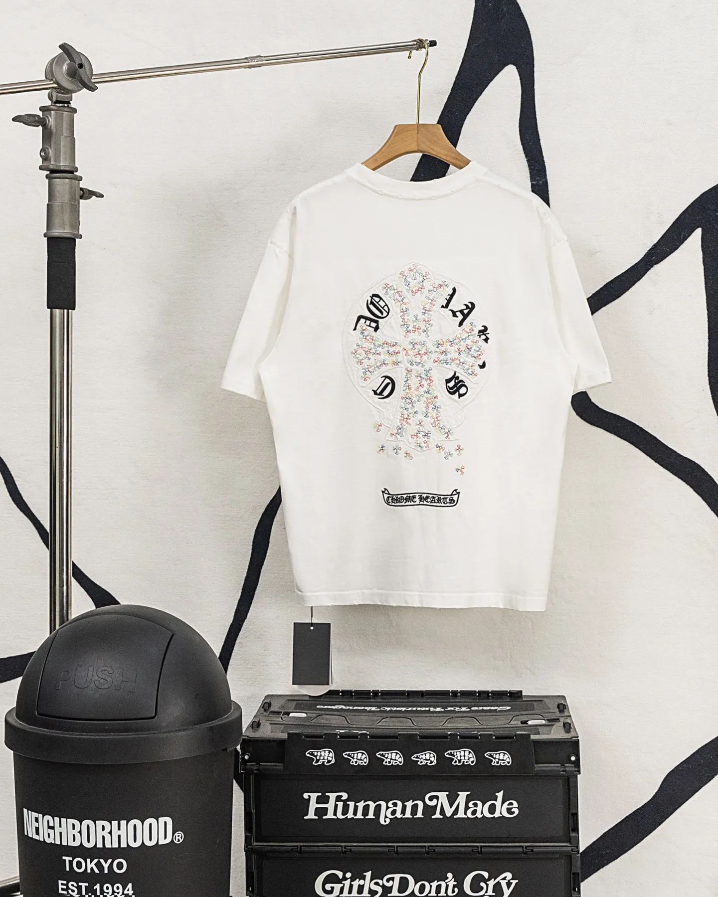 ：H 44 Chrome Hearts CH Black 2026 Authentic 0 Quality os 0 : Sizes: S M L XL